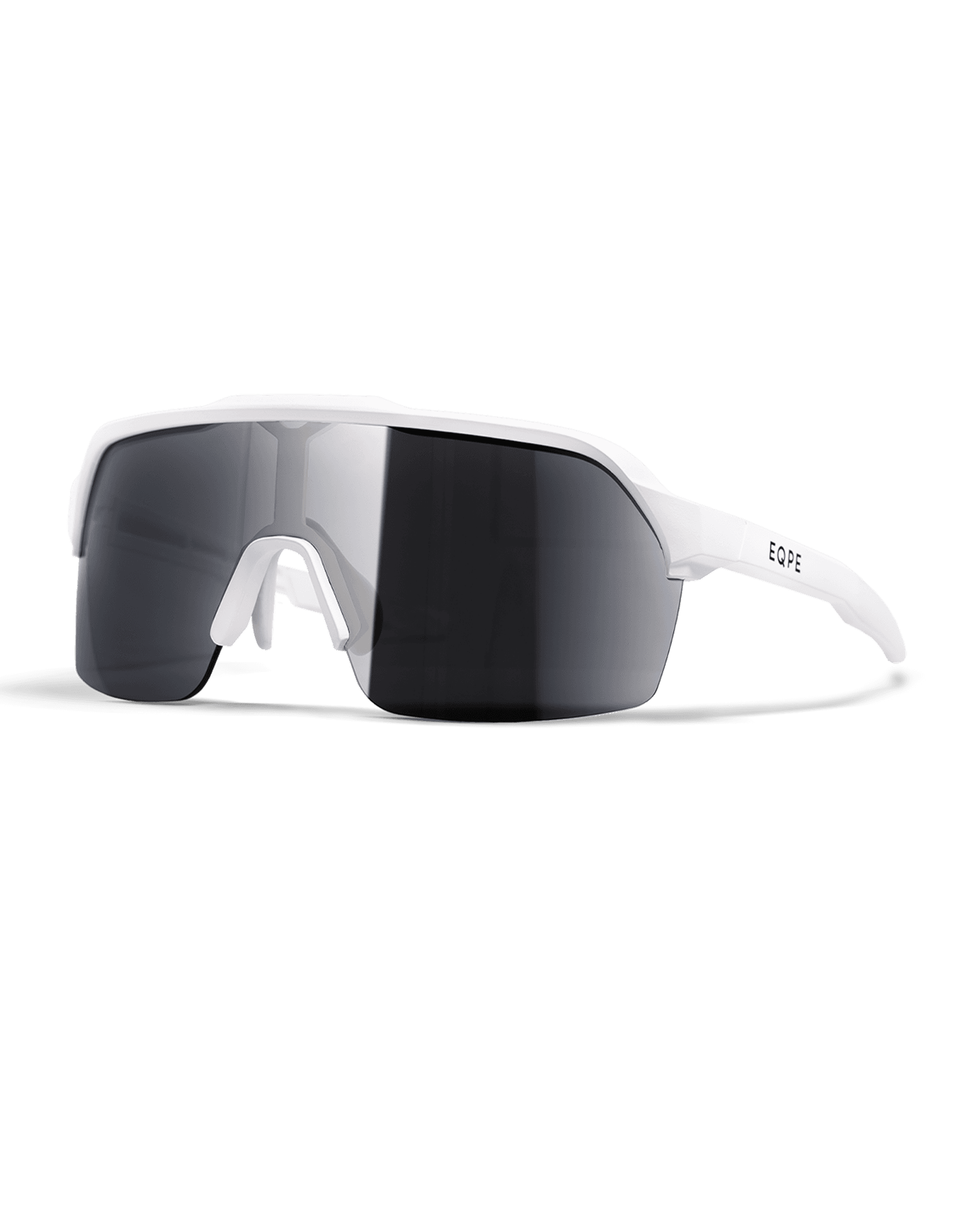 Athletic Half Frame White-Smoke / Silver Mirror