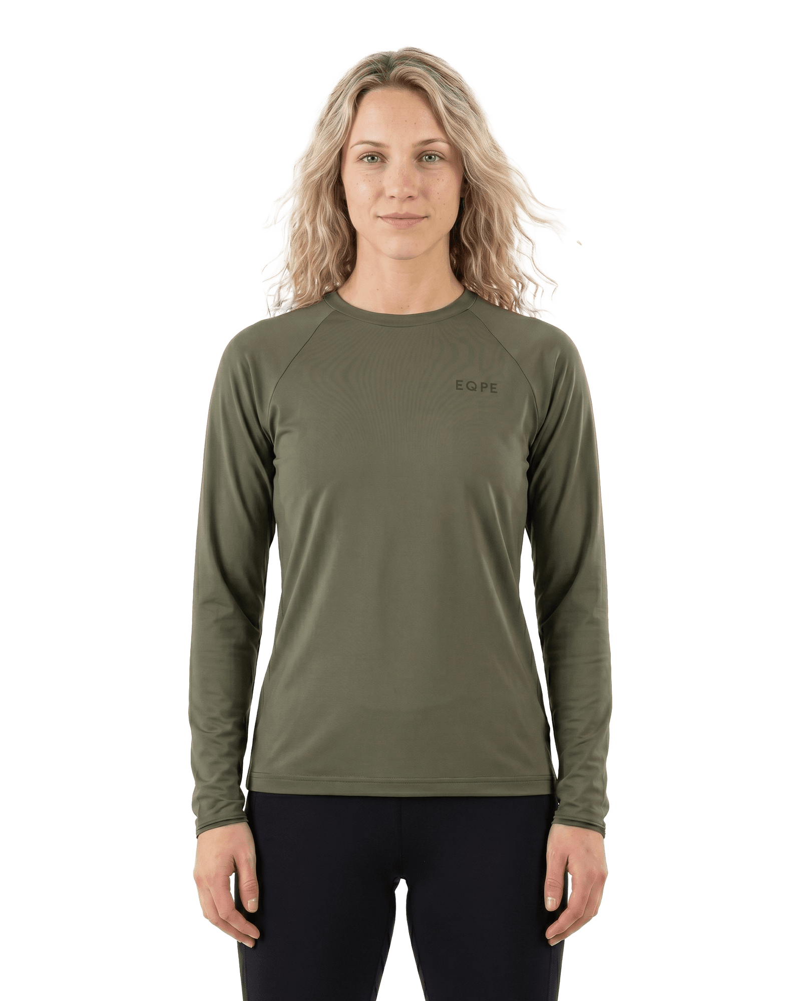 Active L/S Tee W Lichen Green